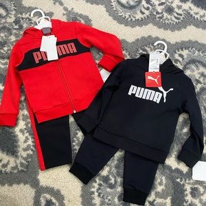 PUMA 2pc set. Black and red! BRAND NEW!!!!